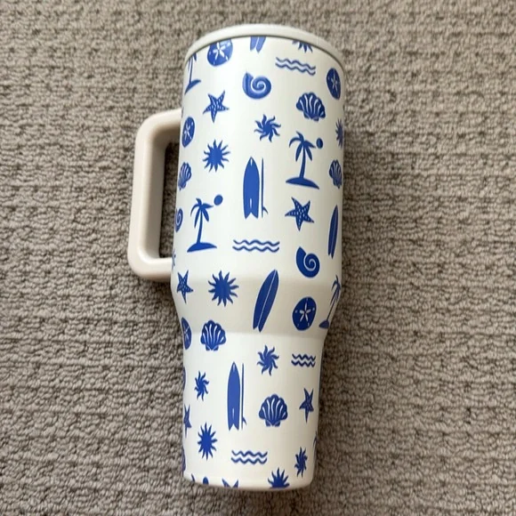 HYDROJUG EXCLUSIVE 40oz Traveler; COASTAL Beach tumbler - Picture 2 of 4